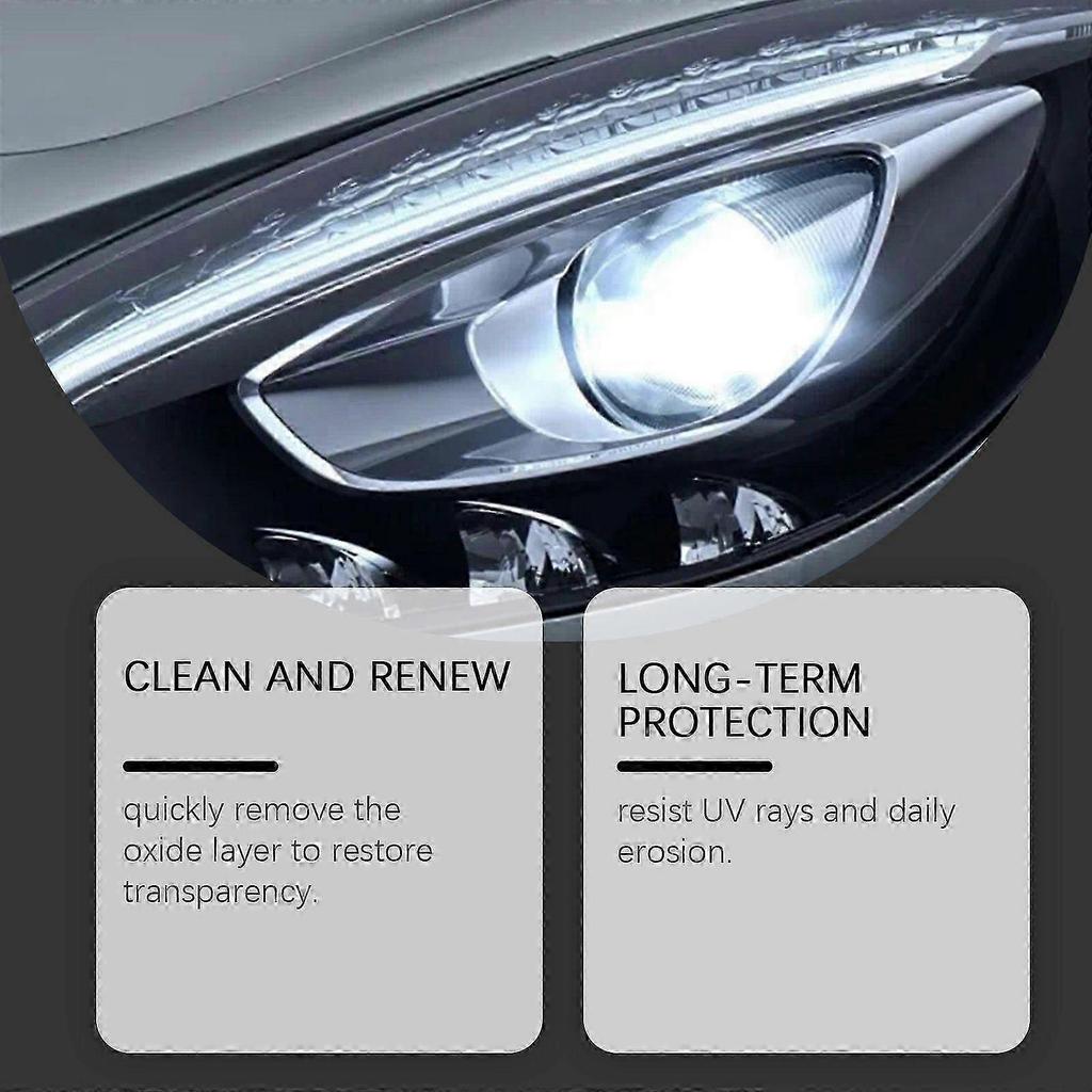 Spray Premium para el Cuidado de Faros de Coche | Eliminación de Manchas, Brillo y Protección UV para Faros Claros y Restaurados | Fácil Aplicación para Coches, Camiones y Mot