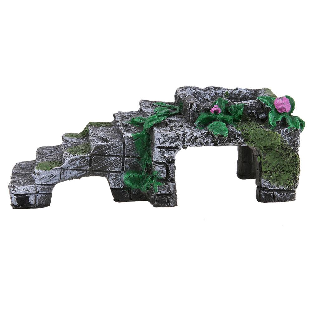 Resin Turtle Reptile Platform Basking Ramp Tank Water Aquatic Climb Ornamen