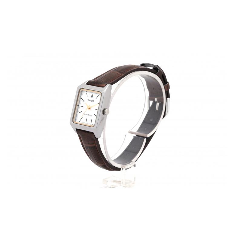 

CASIO STANDARD series 30 meters waterproof Quartz leather strap women s watch white dial CAS-LTP-V007L-7E2UDF белый
