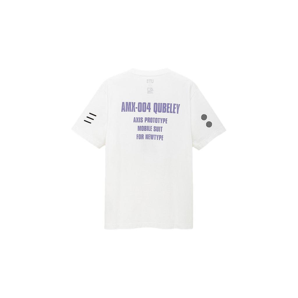 UNIQLO Round Neck Printed T-Shirt Unisex tops White 42760900