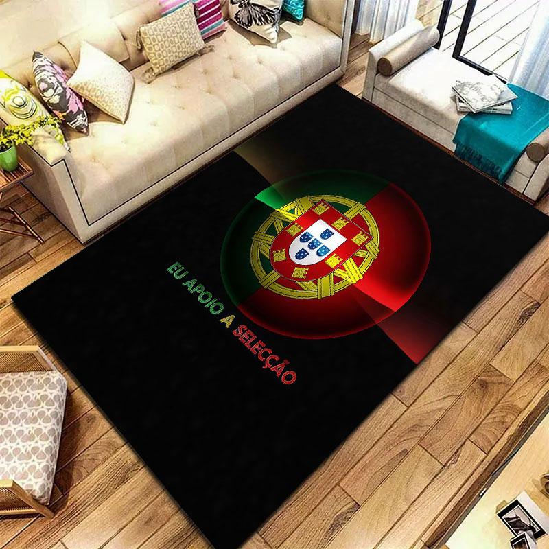 Portugal National Football Team Carpet Rug for Living Room Bedroom Home Sofa Decoration,Kids play Non-slip Floor Mat