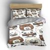 Bear and panda faces. Bedding sets Duvet cover sets Duvet covers Pillowcases(1 * Duvet Cover 2 * Pillowcases without duvet insert)