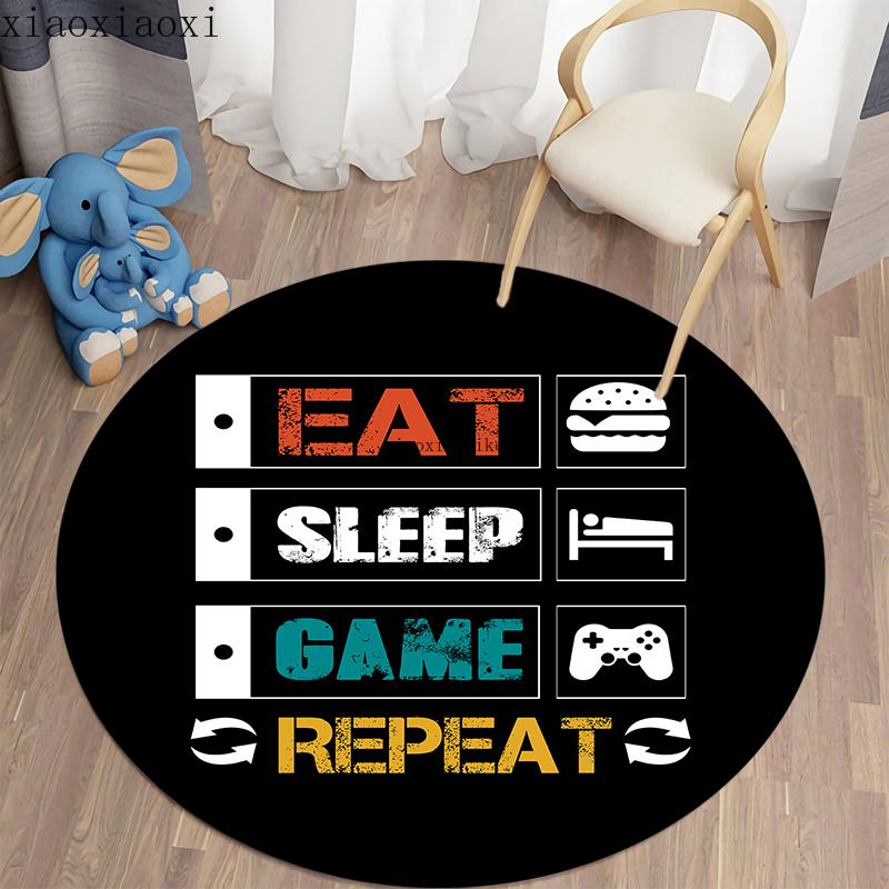 Rukojeť s kreslenými hrami Kulatý koberec Koberec do obývacího pokoje Dětská podlaha Koberec Koberec do koupelny Koberec do dětského pokoje Rohož na dveře Ložnice Koberec Domácí dekorace