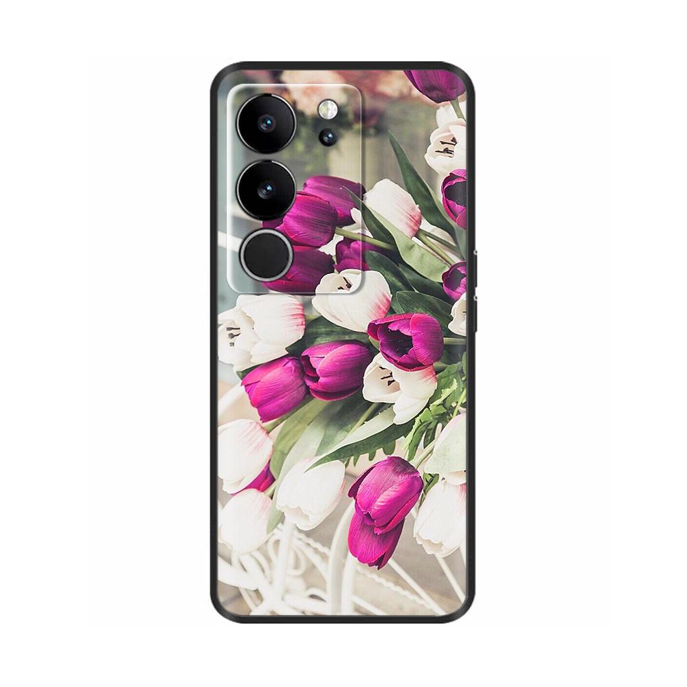 6,78' Für Vivo V29 5G Hülle V 29 Silikon TPU Weicher Stoßfänger Handyhülle für VIVO V29 V2250 VivoV29 Hüllen Schutzhülle Tasche Coque