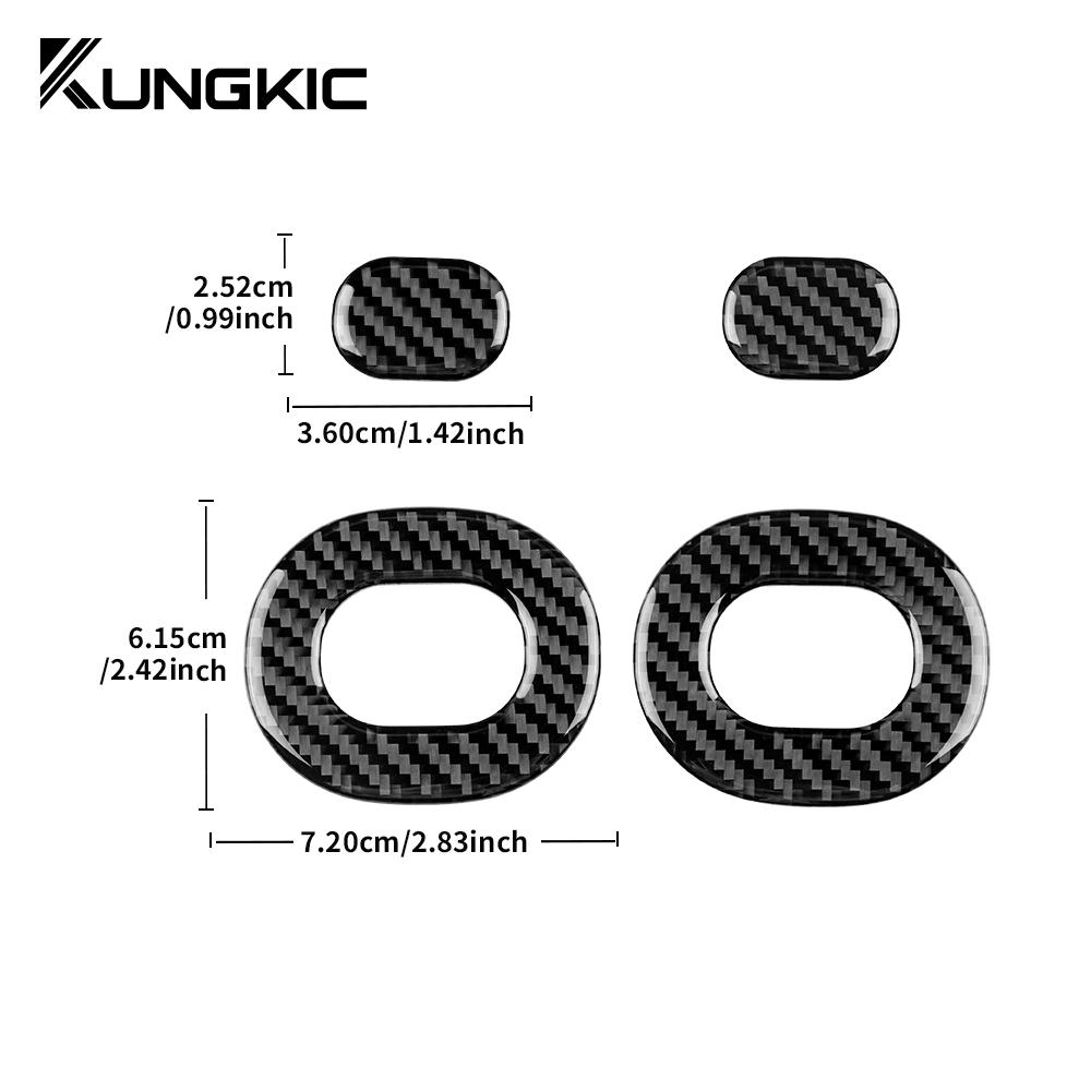 Real Soft Carbon Fiber Sticker For Fiat 500 2008 2009 2010 2011 2012 2013 2014 2015 Car Rear Seat Folding Panel Accessories