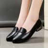 Shoes for Women with Medium Heels Office Woman Pumps Moccasins Pointed Toe On Promotion 39 High Quality Chic Point Elegant Dress