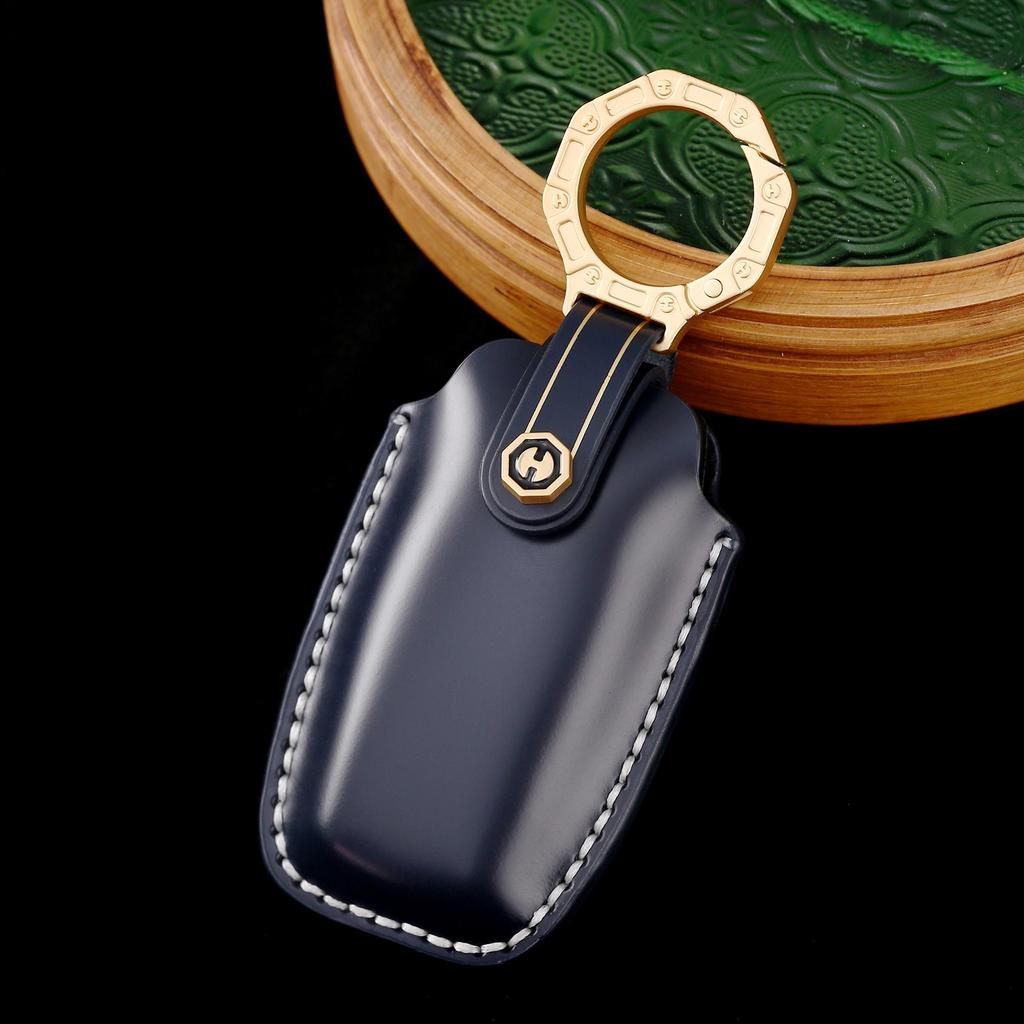 Genuine Leather Car Key Cover for Great Wall Haval H6, Big Dog, Chitu, Xiaolong - High-End Protection Shell.