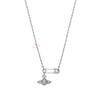 Summer Empress Saturn Pendant Necklace: Planetary Design Clavicle Chain Brooch for Women, Ideal Birthday Gift