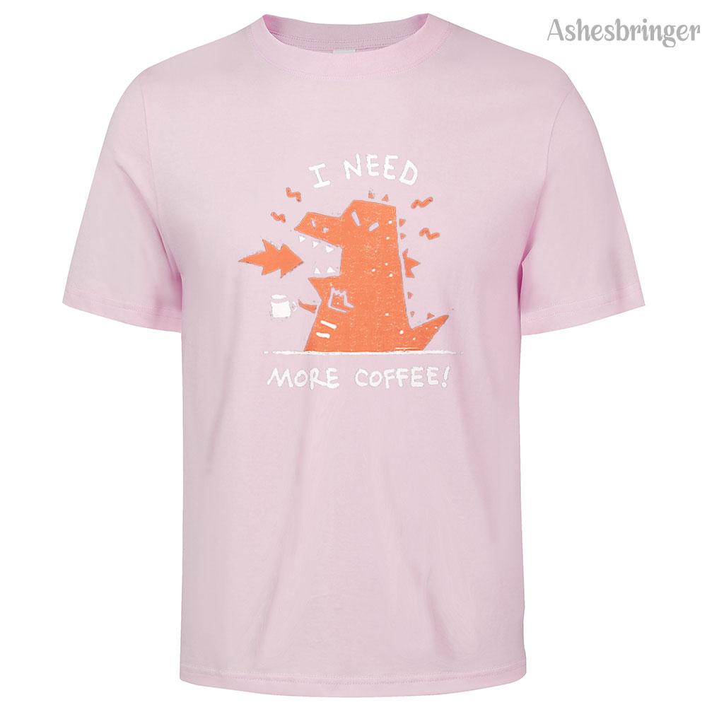 Mens Cotton I Need Coffee Graphic Funny T Shirt Street Casual Style Tee for Men and Women