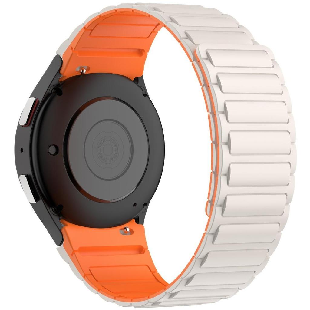 No Gap Silicone Strap For Samsung Galaxy Watch 7 6 5 4 FE 40/44mm 5 pro Magnetic Band For Galaxy Watch 6 4 Classic 43/47/42/46mm