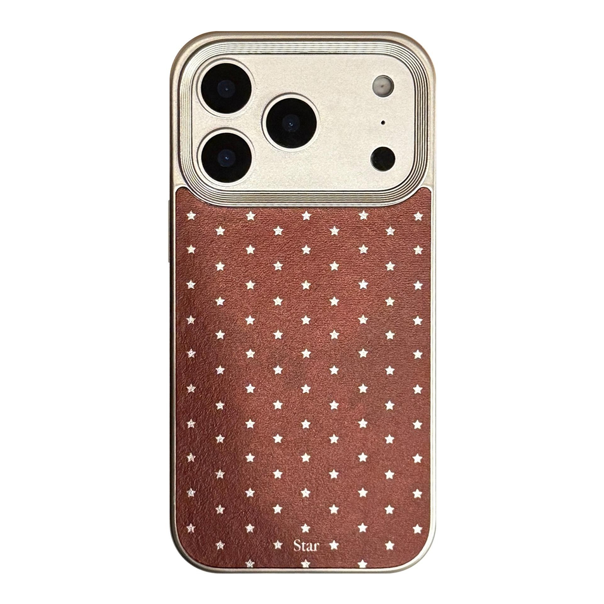 

Простой серебристый чехол со звездой для iPhone 16, iPhone 17, iPhone 17 Pro Max iphone 17 Air