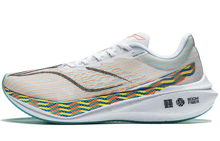 Li Ning Feidian 3 Challenger Амортизация Износостойкие Дышащие Низкие Спринтерские Беговые Кроссовки Мужские Белый ARMT037-17 44