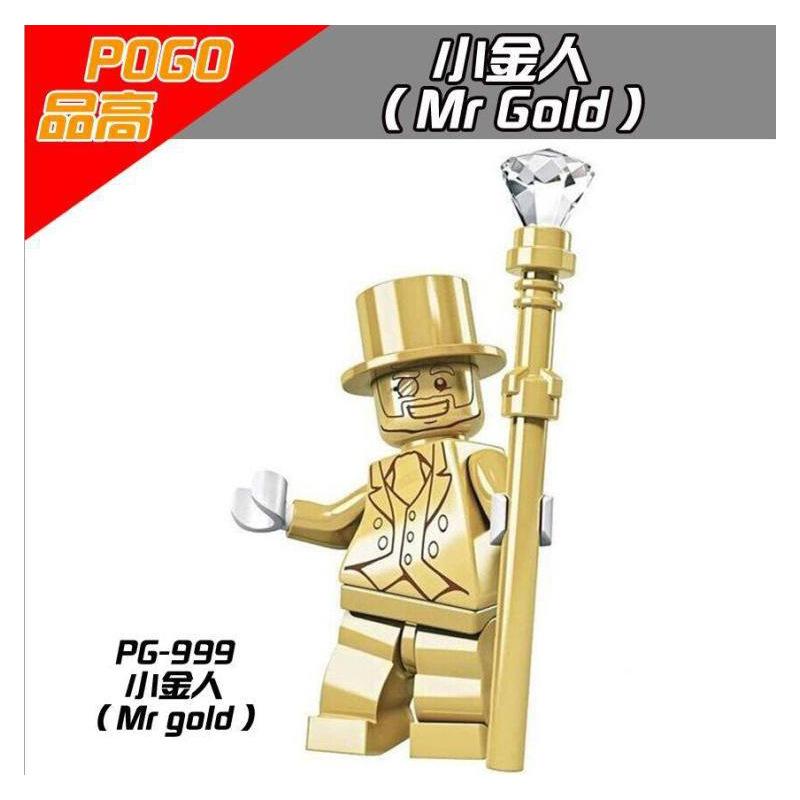 PG999 Compatible Mr Gold Cartoon Building Blocks Minifigures Toys for Children Gifts