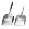 Ergonomic Sand Scoop Stainless Steel Sifting Tool Durable Beach Spade for Shell Collecting and Cat Litter Cleaning