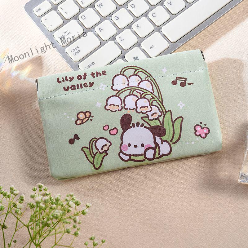 Unisex úložný sáček na datové kabely a kosmetiku s automatickým uzávěrem – přenosná peněženka na mince