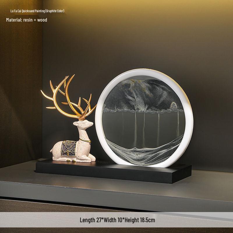 Quicksand Painting Ornament for Living Room, TV Cabinet, Wine Cabinet, and Office Décor