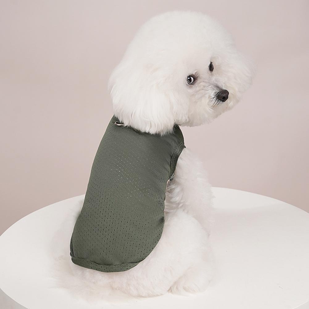 M-2XL Summer Pet Cat Vest Pet Puppy Dog Clothes Breathable Cool Dog Vest for Small Dogs Teddy Dog Vest Pet Clothing