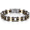 Stainless Steel Chain Bracelet Men Women Cycling Biker Punk Style Adjustable Safety Wristband