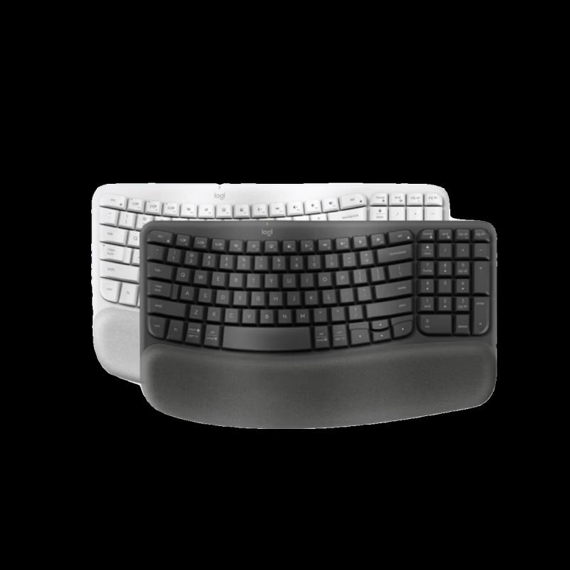 Logitech WAVE KEYS Ergonomic Wired Mechanical Keyboard