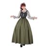Robe Médiévale Renaissance Robe Dirndl Bavaroise Oktoberfest Robe de Spectacle Cour Européenne et Américaine
