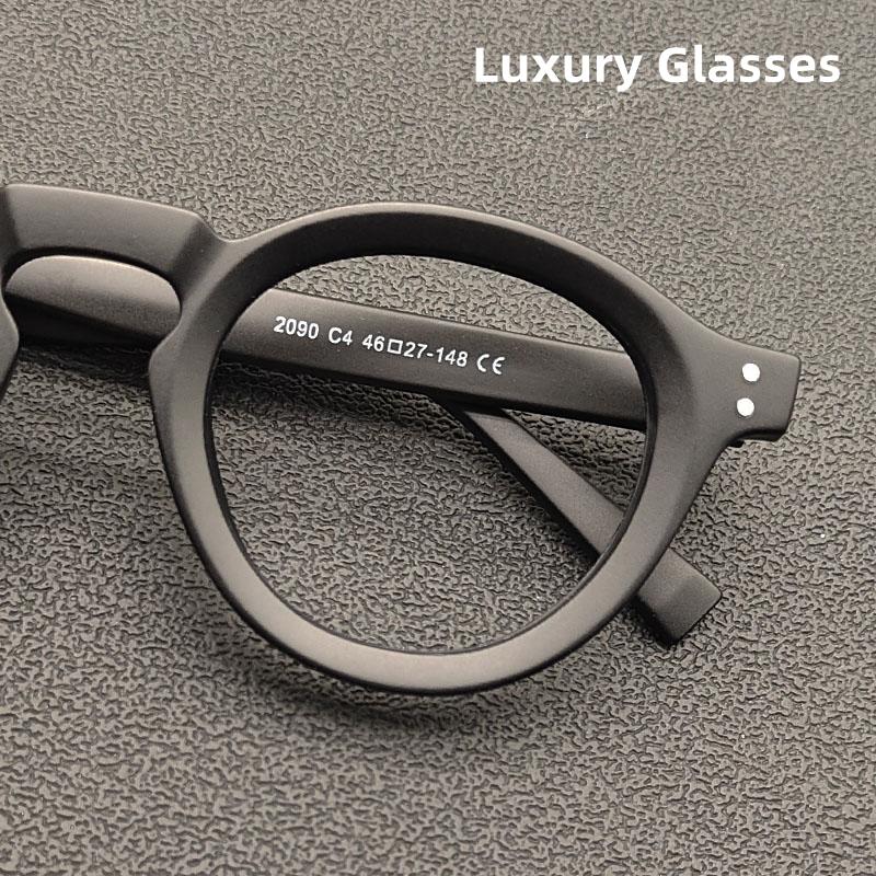 New Retro Round Glasses Frame Women Men Frames Computer Anti Blue Ray Optical Eyeglasses Vintage Brand Designer Luxury Eyewear
