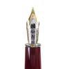 Very Good MONTBLANC Fountain Pen Meisterstück Classic White Star Bordeaux 18K Used