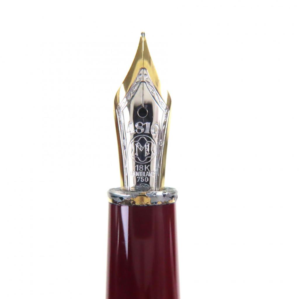Very Good MONTBLANC fountain pen Meisterstück Classic white star Bordeaux 18K Used