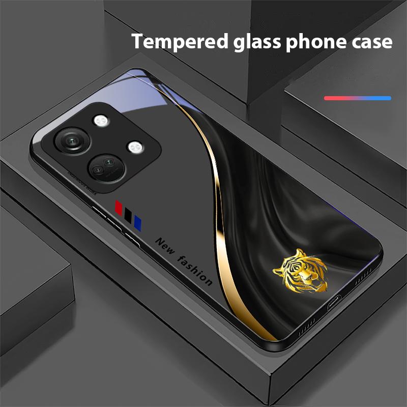 Starlight Zodiac For OnePlus Nord 3 5 6T 7 Pro 8 12 10T Reno8 Lite 5G 10R Nord N30 Hard Shell Tempered Glass Phone Case Black