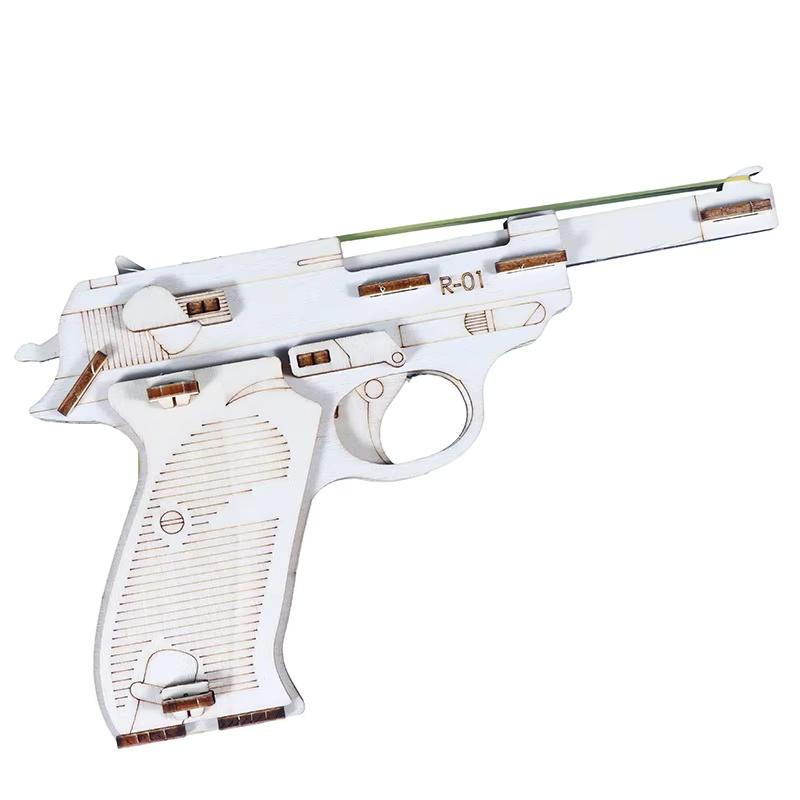 

STEM DIY Rubber Band Gun Model Tech Production Invention Science Experiment Kit Puzzle Teaching Aids Material For Kids Students