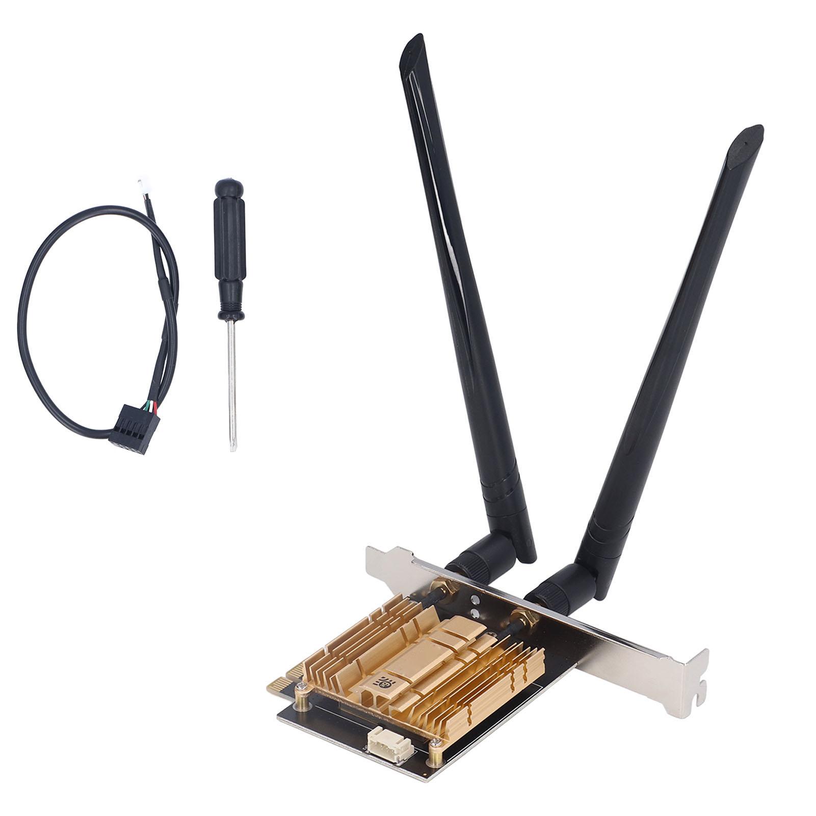 

Бездротовий адаптер PCI E 2.4G 5.8G 6GHz Чіп AX210 Велика відстань передачі WiFi 6E PCI E WiFi