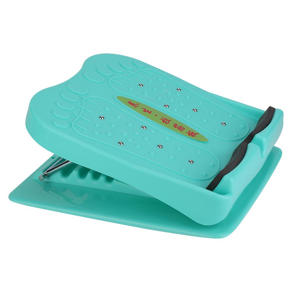 Household Folding Foot Calf Stretcher Massage Leg Fitness Slant Pedal Board(Blue&Green)
