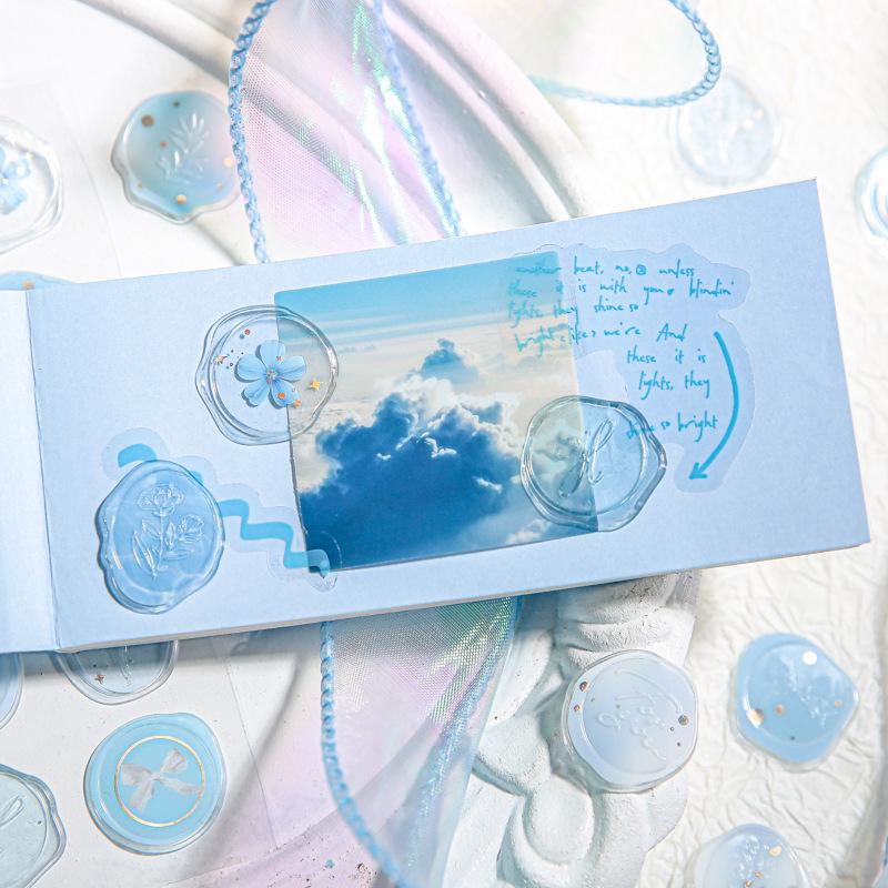 Starlight Wax Seal Stickers with Epoxy Glaze for DIY Envelope Decoration
