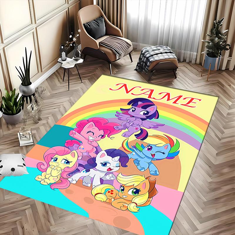 Custom personalization My Little Pony Area Rug - Perfect For Kitchen, Bathroom,Laundry Room Decor Large Size Available,Gift All Seasons