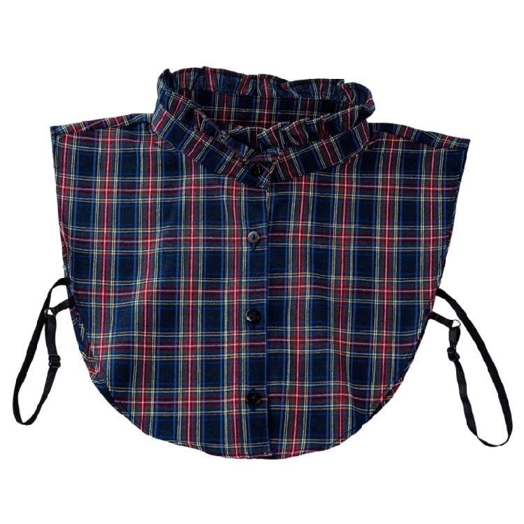 Stylish Plaids Pattern Detachable Collar Styling Accessory Faux Collar Decoative Neckwear For Various Occasion Outfit