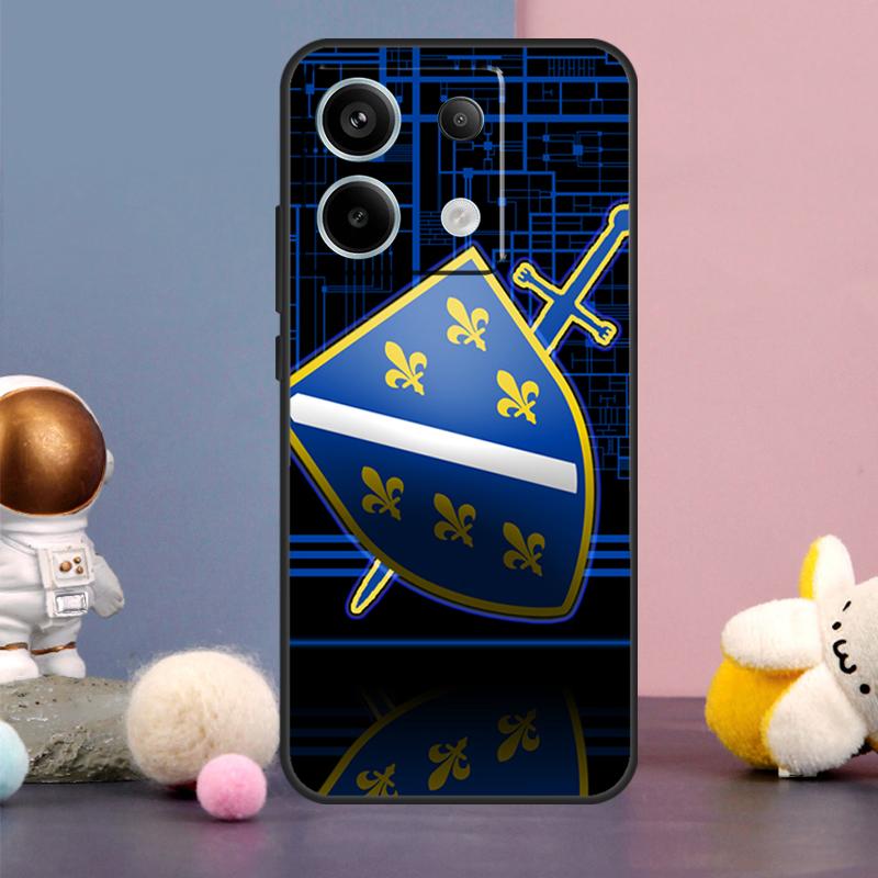 Cover Bandiera Bosnia ed Erzegovina per Xiaomi Redmi Note 13 12 11 9 10 Pro 12S 11S 10S 9S Redmi 13 12 10C 12C 13C Custodia
