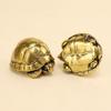 Heavy Ball Shape Turtle Miniatures Figurines Vintage Metal Brass Animal Tortoise Small Statue Tea Pet Table Ornament Home Decors