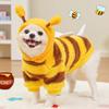 Pet Costume Dogs Cats Winter Warm Fleece Outfit Bee Design Teddy Bichon French Bulldog Medium Size