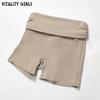 Vitality Girls Flip Waist Folding Yoga Shorts Slim Fitted Waist Exercise Shorts Female Training Quick-Drying Breathable