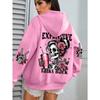 Women's Loose Casual Pullover Hoodie Street Fashion Printed Top