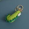 Funny Crocodile Design Crochet Keychain Handmaking Knitted Cartoon Crocodile Doll Keyrings Knitted Squid Cute Keyrings Wholesale