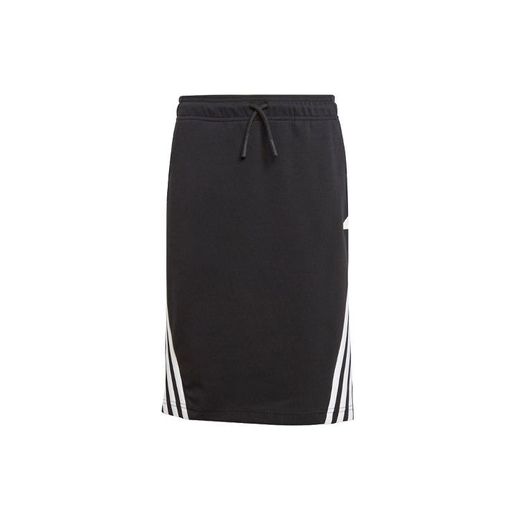adidas Three Stripe Color Block Sports Skirt Kids Skirts Black II3548