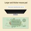 Extra Large Doodle Text Mouse Pad with Lock Edge - Thick, Durable Keyboard Desk Mat