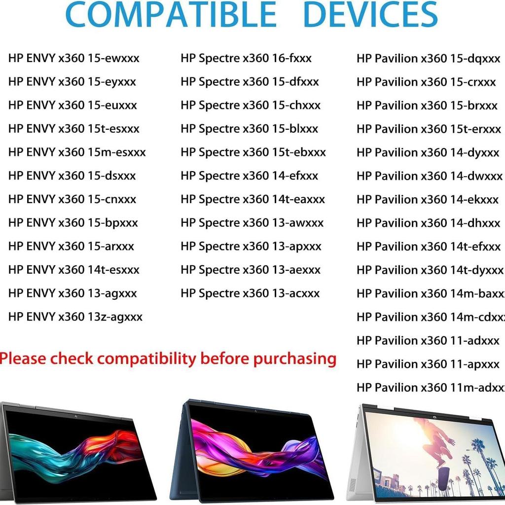 Compatible Touch Pen for HP Envy, Pavilion, Spectre X360 with MPP Protocol
