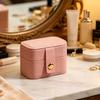 PU Leather Jewelry Storage Box, Mini Compact Gift Box, with Soft Scratch-Proof Interior Jewelry Case, for Rings Earrings Necklaces