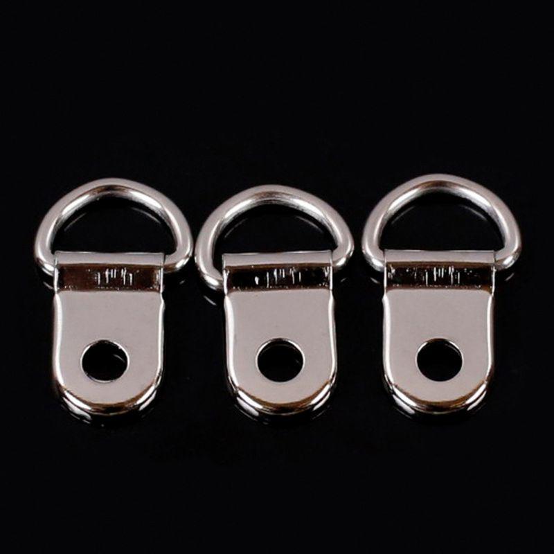 Buy 100pcs/set D Ring Hanging Picture Frame Strap Hanger Hooks Painting