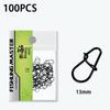 50/100Pcs Fishing Clips Fast Crankbait Snaps Fishing Connectors Saltwater Fishing Lock Lure Stainless