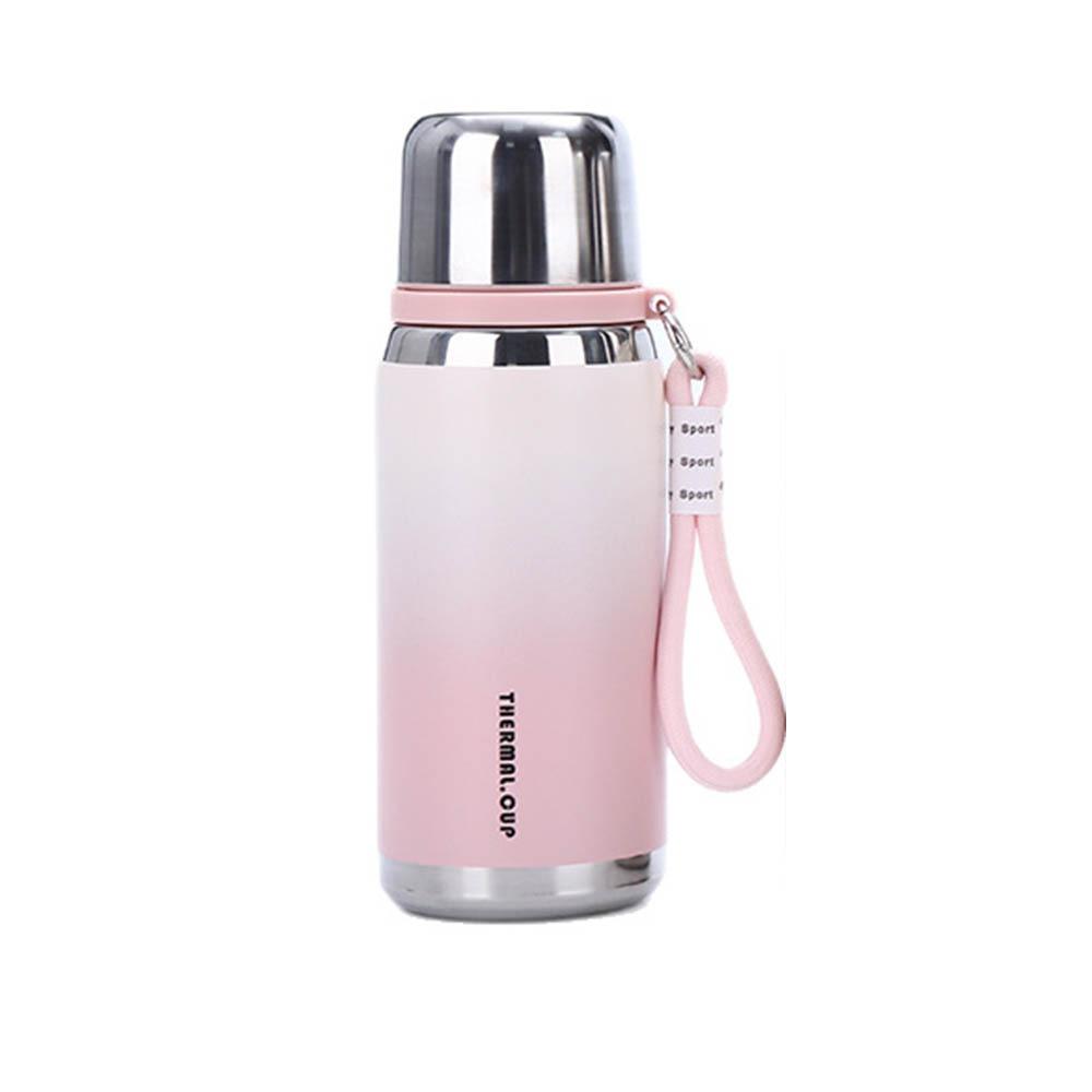 

Leak-proof Sport Thermal Cup Stainless Steel Vacuum Flask Thermo Cup Sports Hydration 600ml розовый