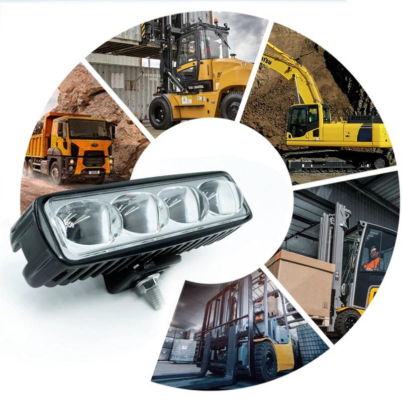 Ultra Odaklı Kırmızı ve Mavi Işıklı Forklift LED Uyarı Lambası 12-80V Çalışma Alanı Sınır Lambası 6LED Güvenlik Sinyal Lambası
