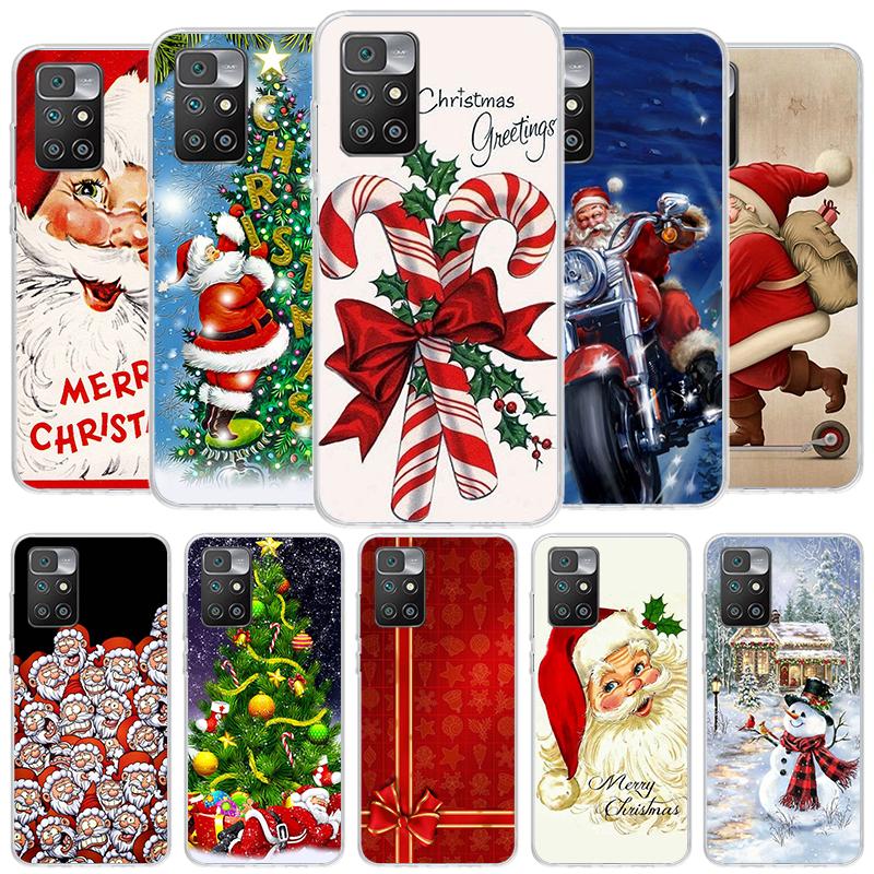 Christmas Santa Claus Present Cover Phone Case For Xiaomi Poco F7 Ultra X7 X6 X5 Pro M7 Redmi 15C 15 13C 13 12C 12 10C 10 9A 9C