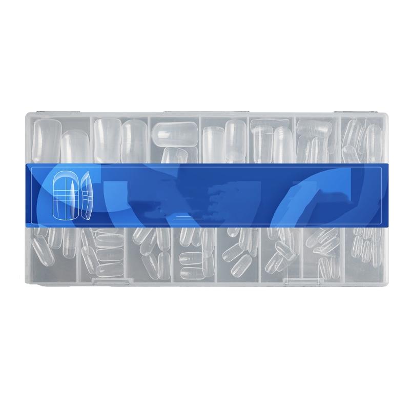 

150Piece Flexible Nail Forms With Measurement Markings Fast Drying Gels Compatible Comfort Fit Toe Nail Art Kit 1